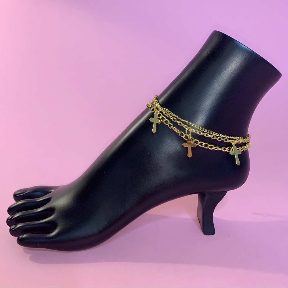 Ostara Diamante Gold Anklet - BOUTIQUE